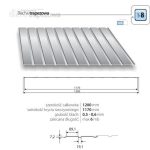 Trapezová krytina T-8 v Plechová strešná krytina, Trapezová krytina