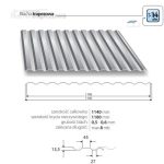 Trapezová krytina T14 plus v Plechová strešná krytina, Trapezová krytina